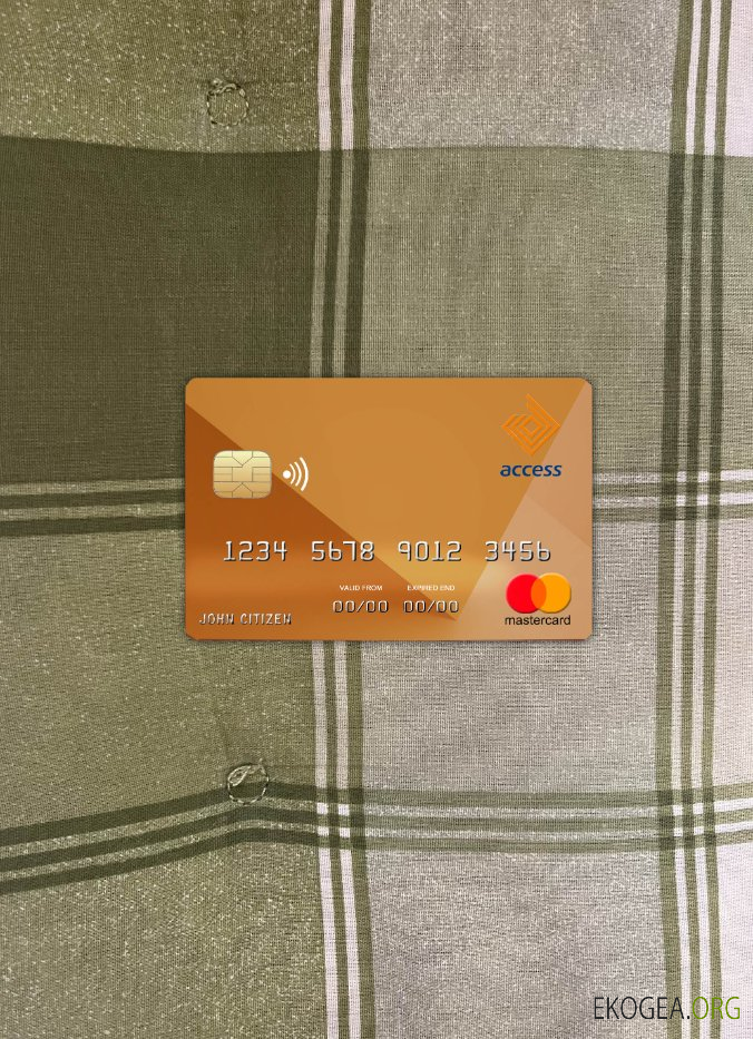 Burundi Access bank mastercard photolook recto